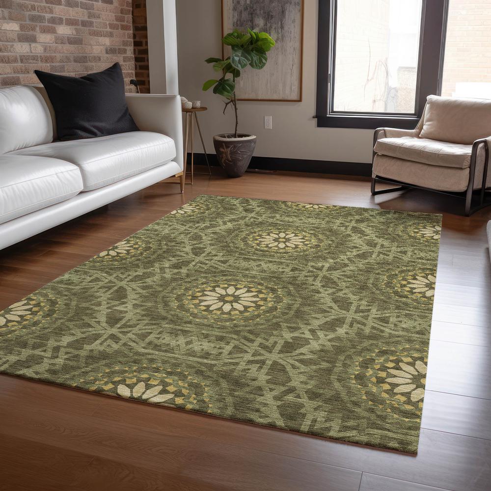 Chantille ACN619 Green 5' x 7'6" Rug. Picture 6