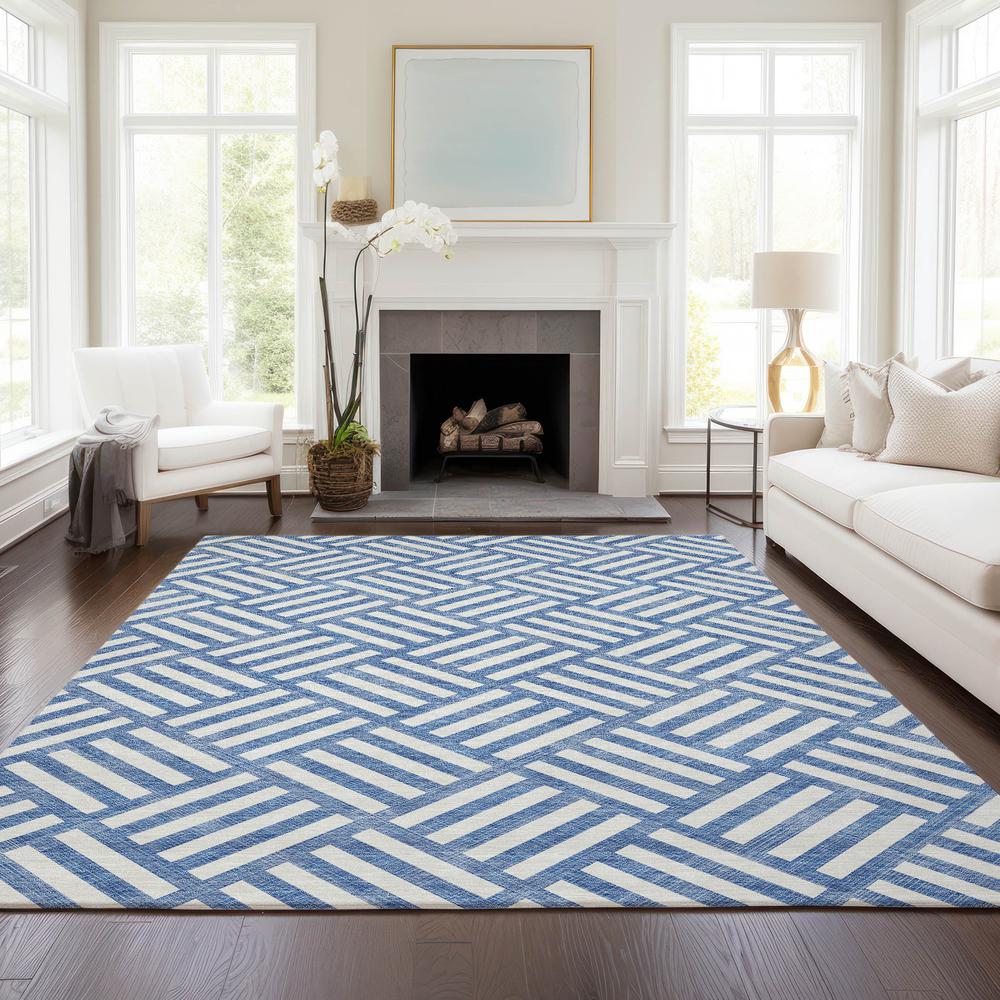 Chantille ACN620 Blue 5' x 7'6" Rug. Picture 6