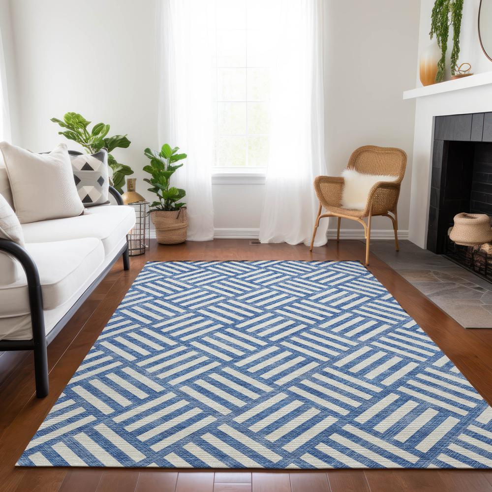 Chantille ACN620 Blue 5' x 7'6" Rug. Picture 7