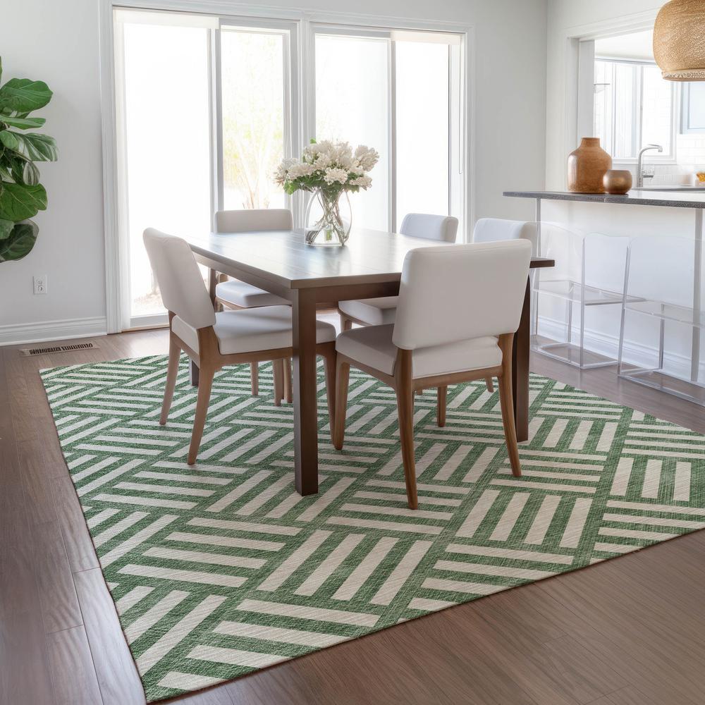 Chantille ACN620 Green 5' x 7'6" Rug. Picture 7