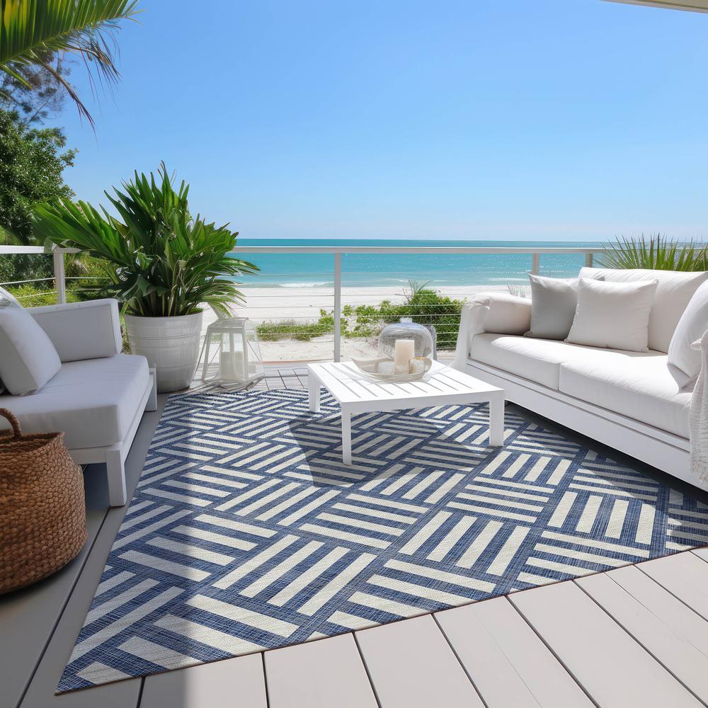 Chantille ACN620 Blue 3' x 5' Rug. Picture 8