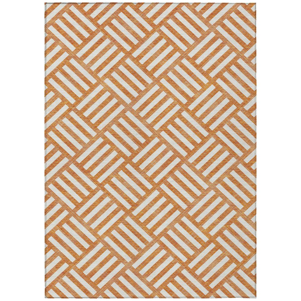 Chantille ACN620 Orange 5' x 7'6" Rug. Picture 1