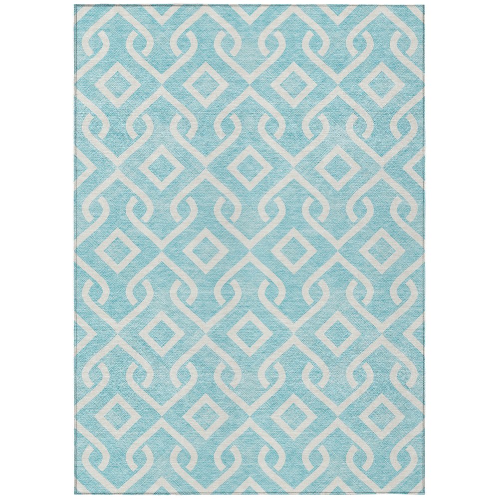 Chantille ACN621 Teal 5' x 7'6" Rug. Picture 1