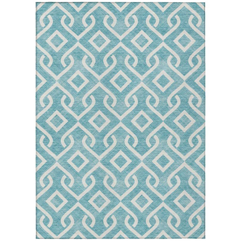 Chantille ACN621 Teal 5' x 7'6" Rug. Picture 1