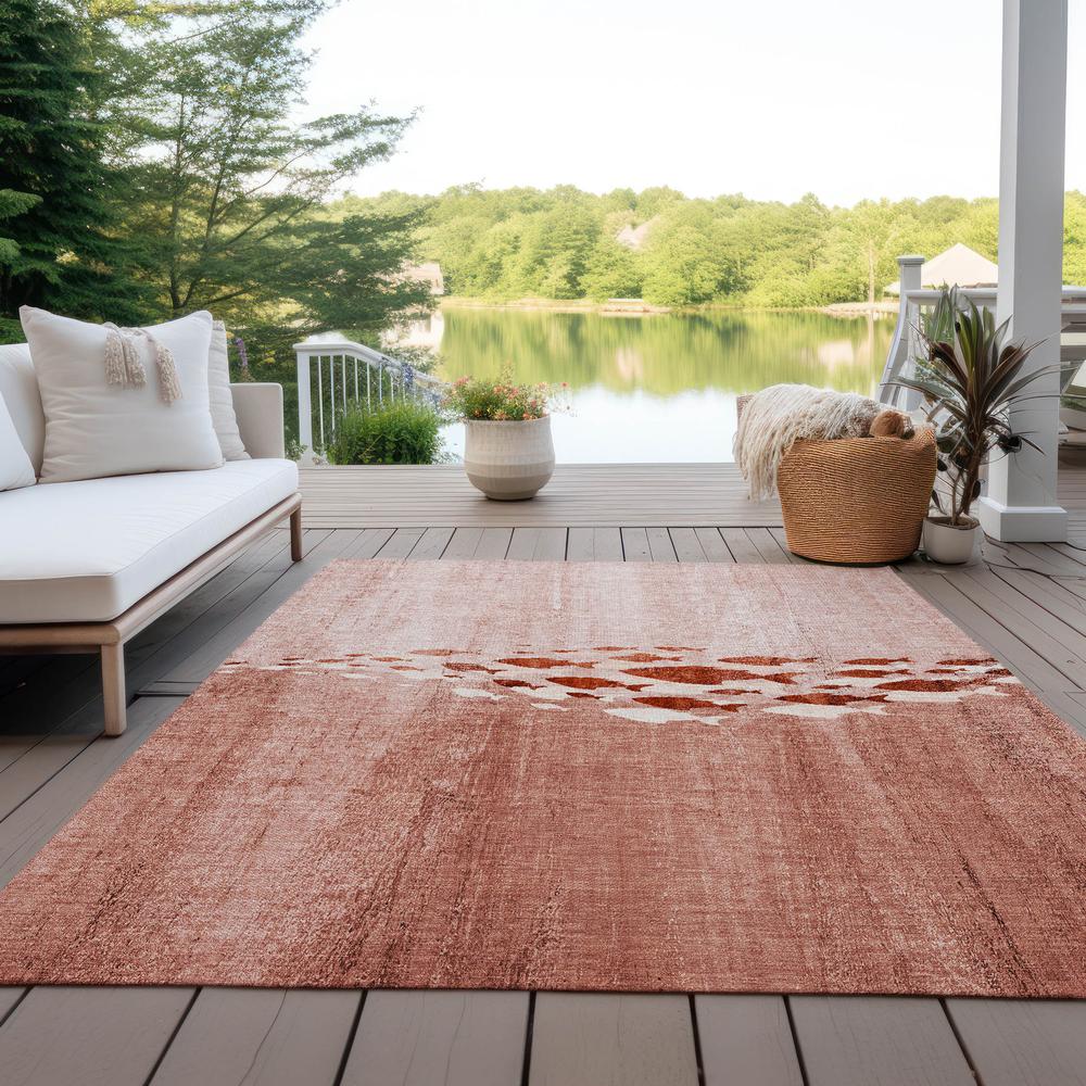 Chantille ACN627 Orange 3' x 5' Rug. Picture 8