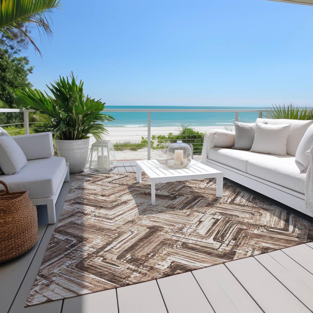 Chantille ACN630 Brown 3' x 5' Rug. Picture 8