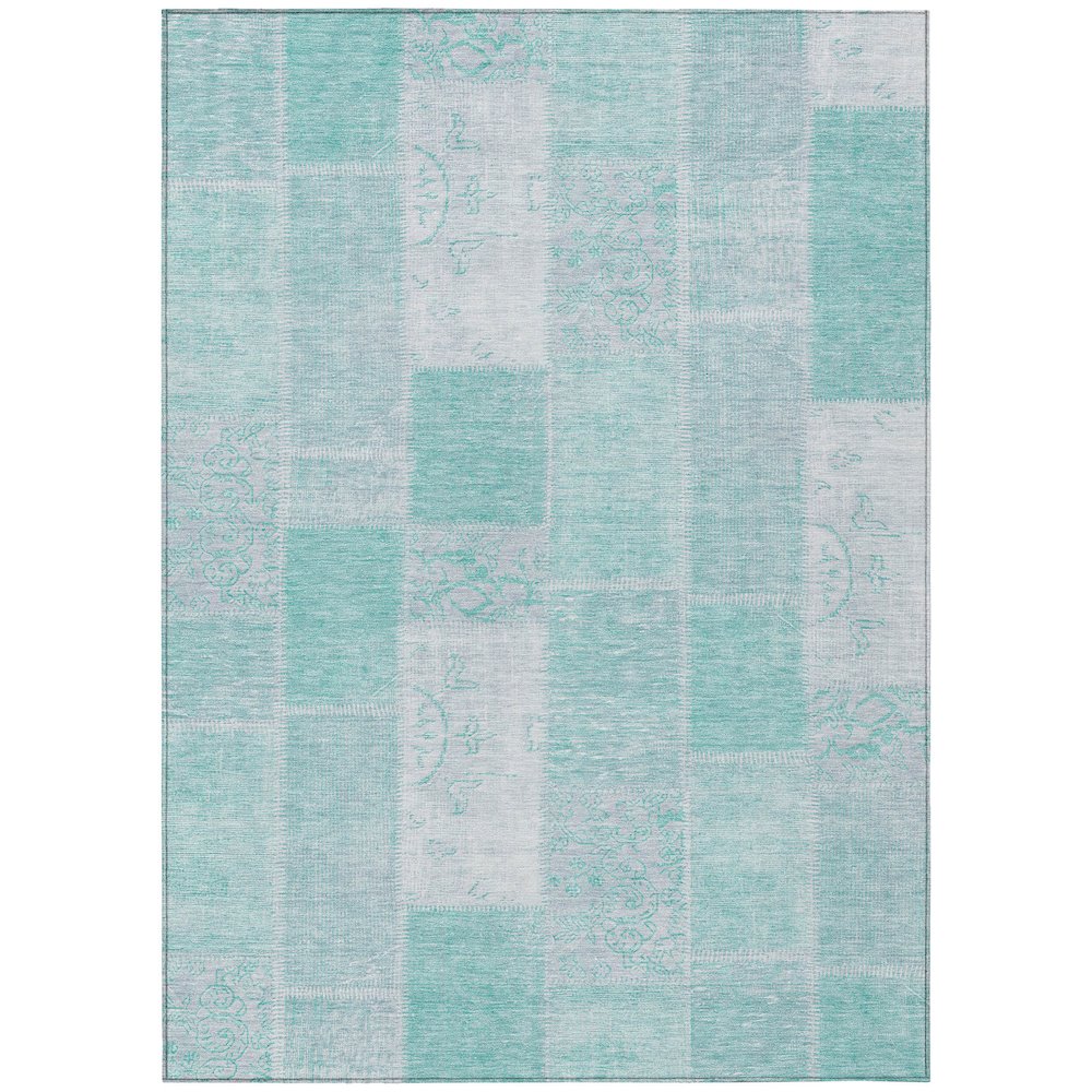 Chantille ACN631 Teal 5' x 7'6" Rug. Picture 1