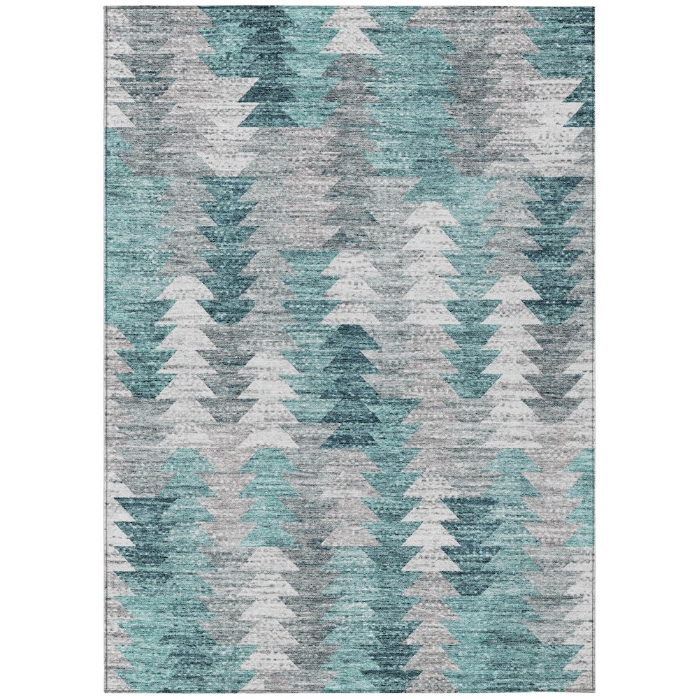 Chantille ACN632 Teal 5' x 7'6" Rug. Picture 1