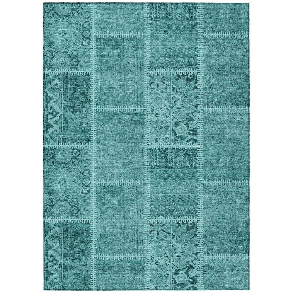 Chantille ACN635 Teal 5' x 7'6" Rug. Picture 1
