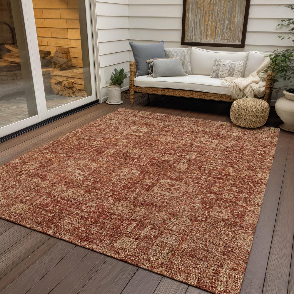 Chantille ACN637 Orange 3' x 5' Rug. Picture 8