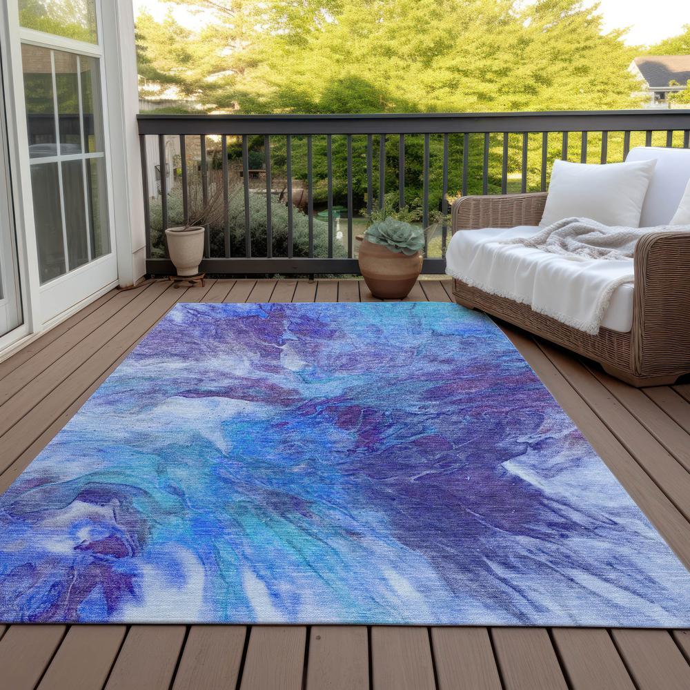 Chantille ACN641 Blue 3' x 5' Rug. Picture 8