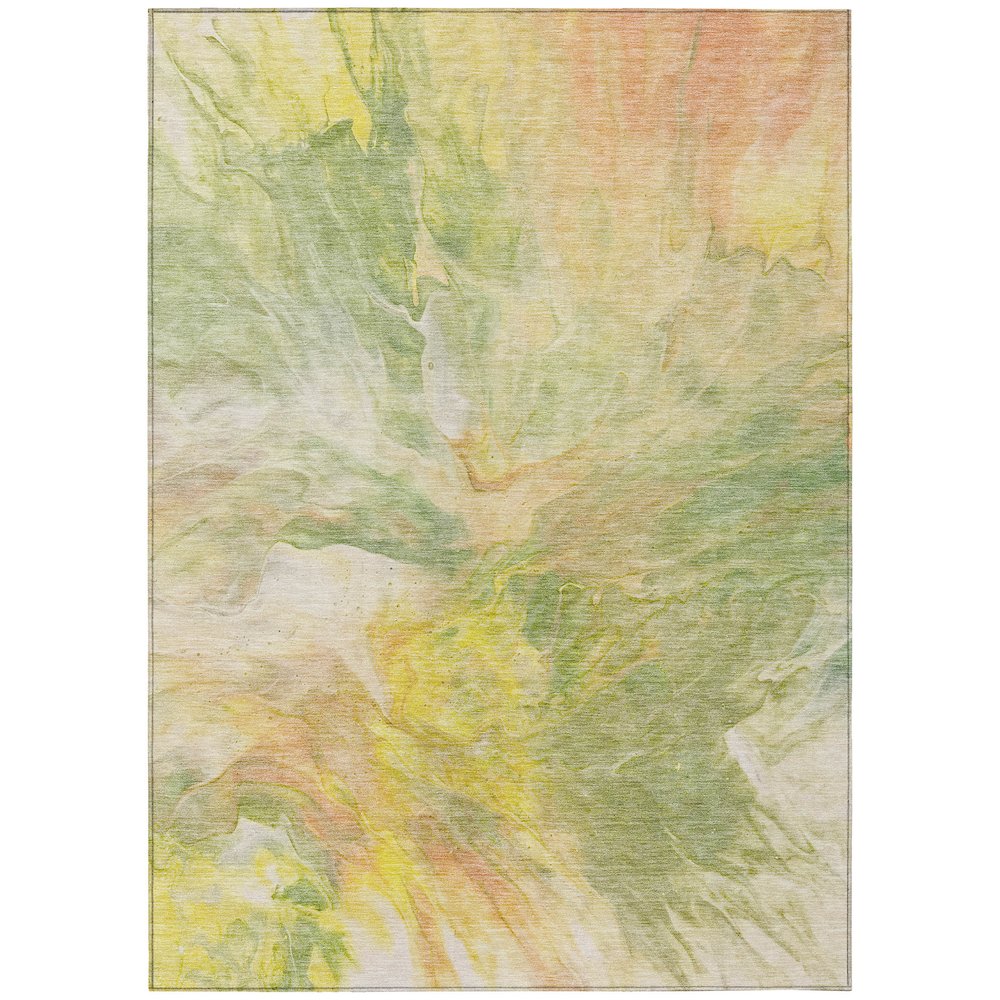 Chantille ACN641 Green 5' x 7'6" Rug. Picture 1
