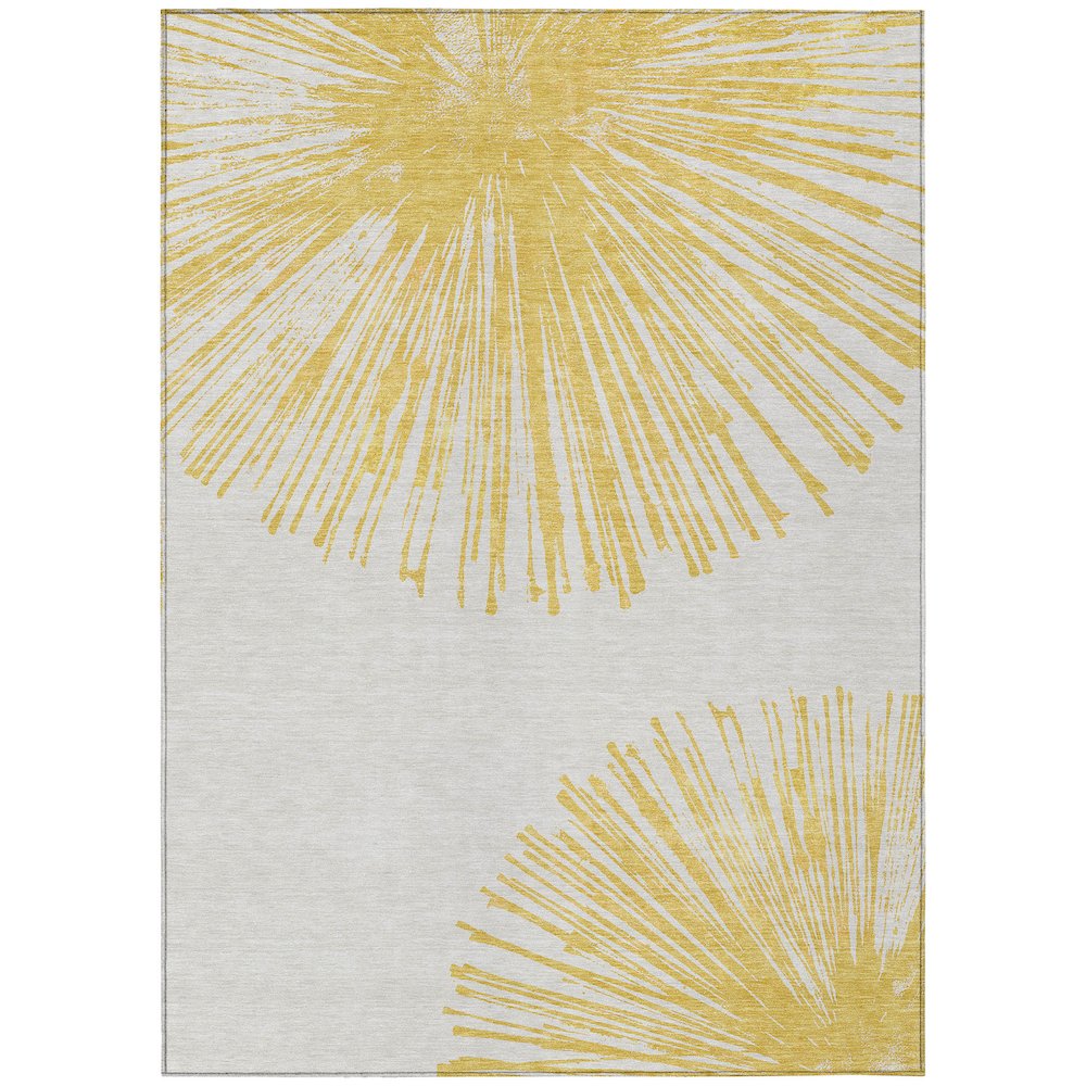 Chantille ACN642 Gold 5' x 7'6" Rug. Picture 1