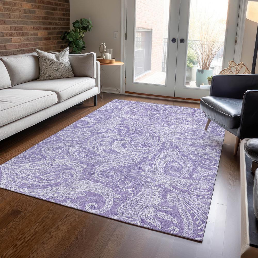 Chantille ACN654 Purple 5' x 7'6" Rug. Picture 6