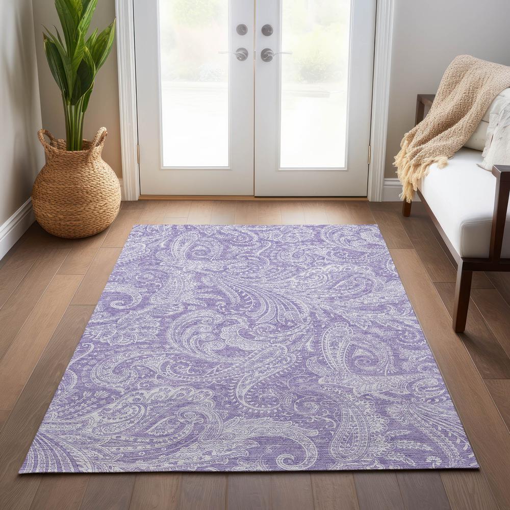 Chantille ACN654 Purple 5' x 7'6" Rug. Picture 7