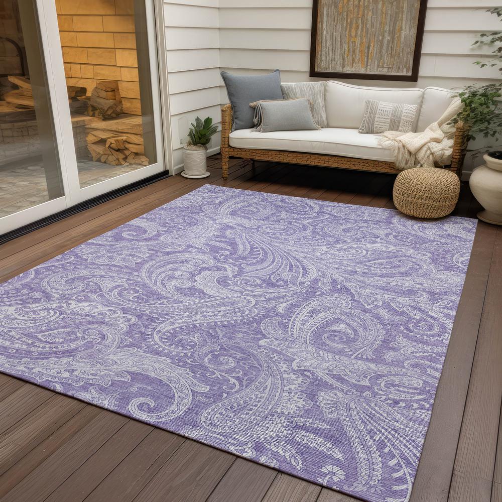 Chantille ACN654 Purple 5' x 7'6" Rug. Picture 9
