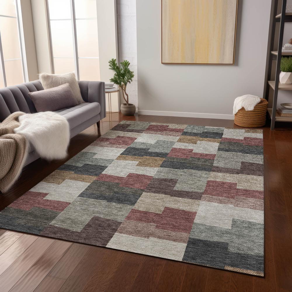 Chantille ACN659 Orange 5' x 7'6" Rug. Picture 6