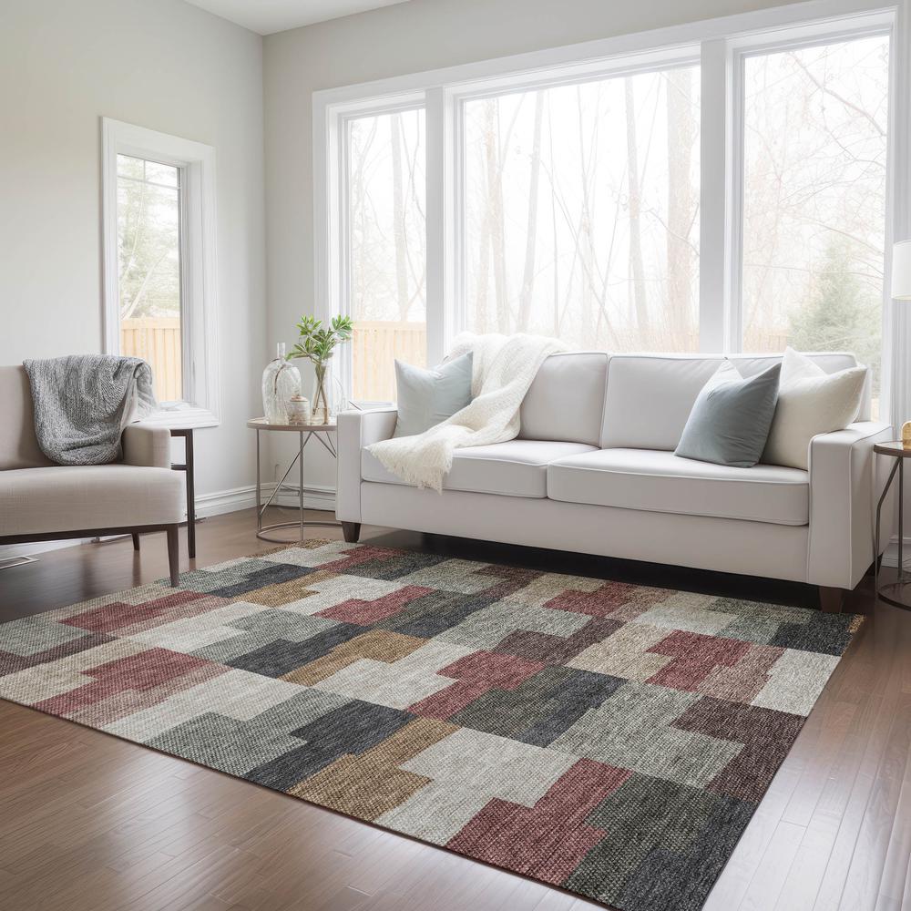 Chantille ACN659 Orange 5' x 7'6" Rug. Picture 7