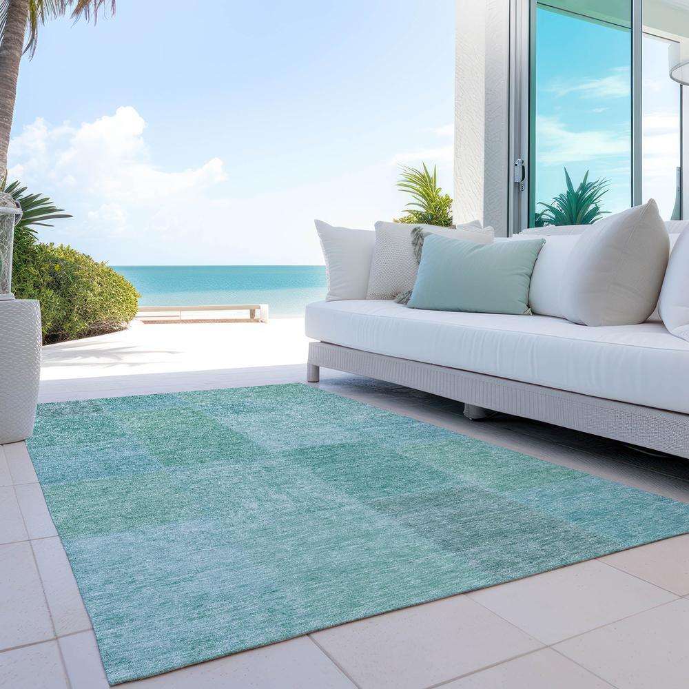 Chantille ACN664 Teal 5' x 7'6" Rug. Picture 9