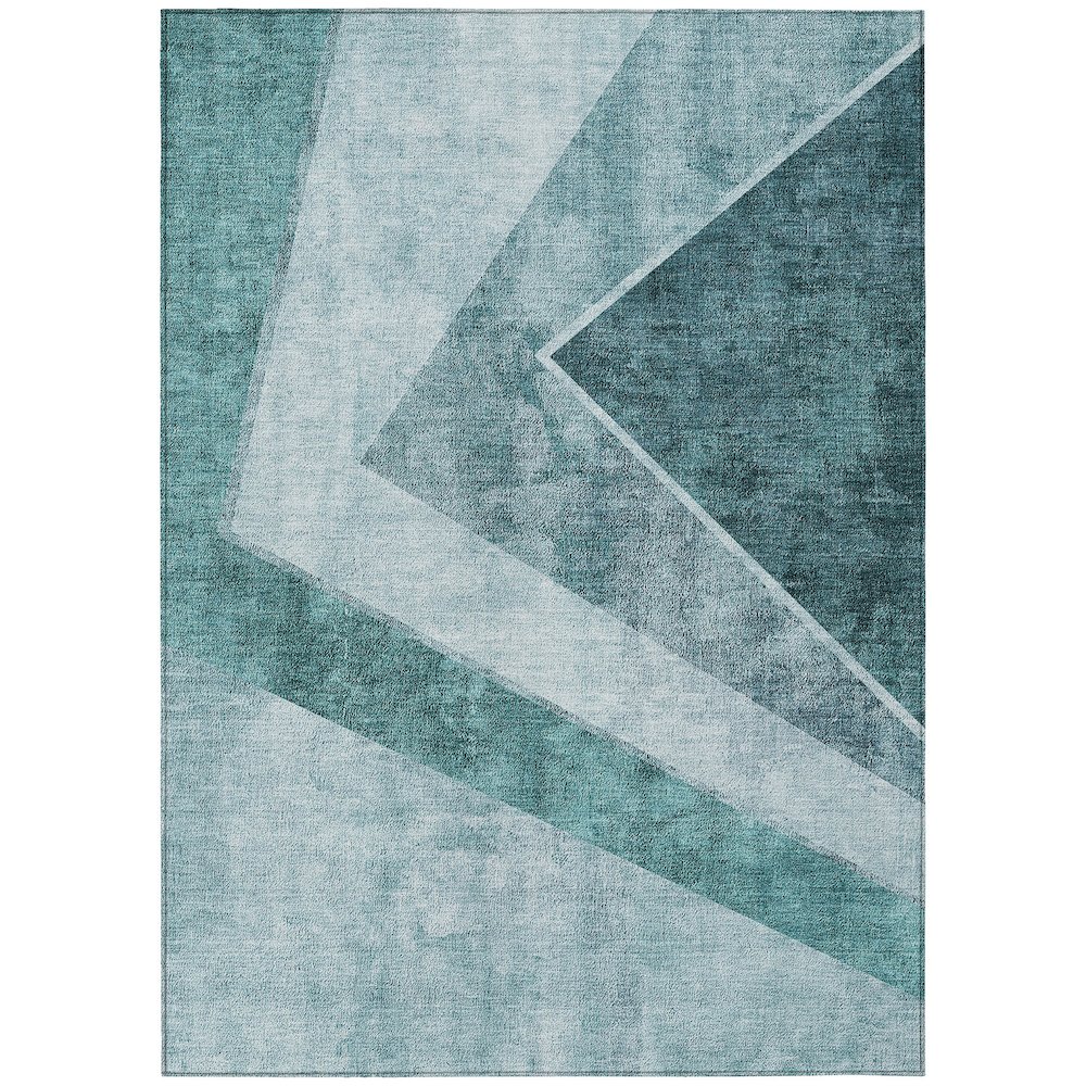 Chantille ACN671 Teal 5' x 7'6" Rug. Picture 1