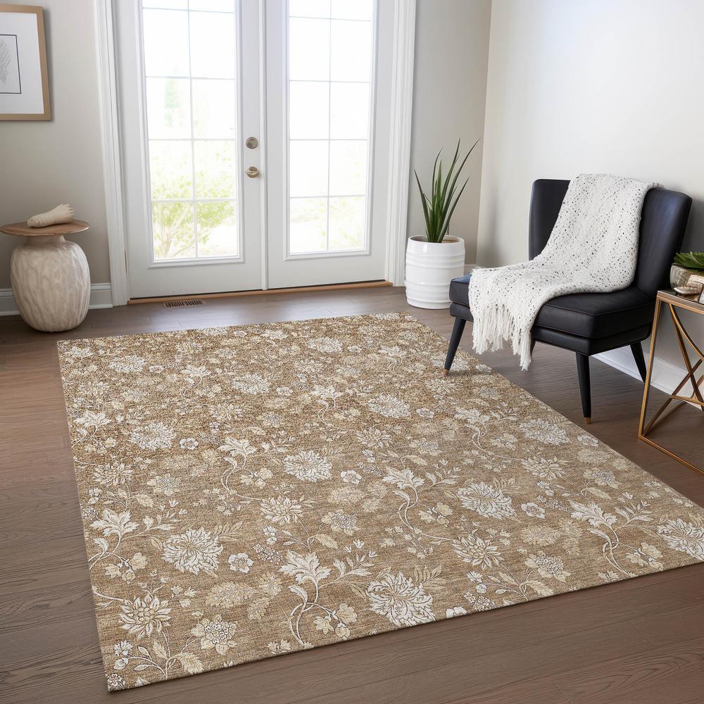 Chantille ACN681 Orange 5' x 7'6" Rug. Picture 6