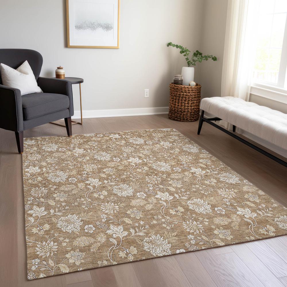 Chantille ACN681 Orange 5' x 7'6" Rug. Picture 7