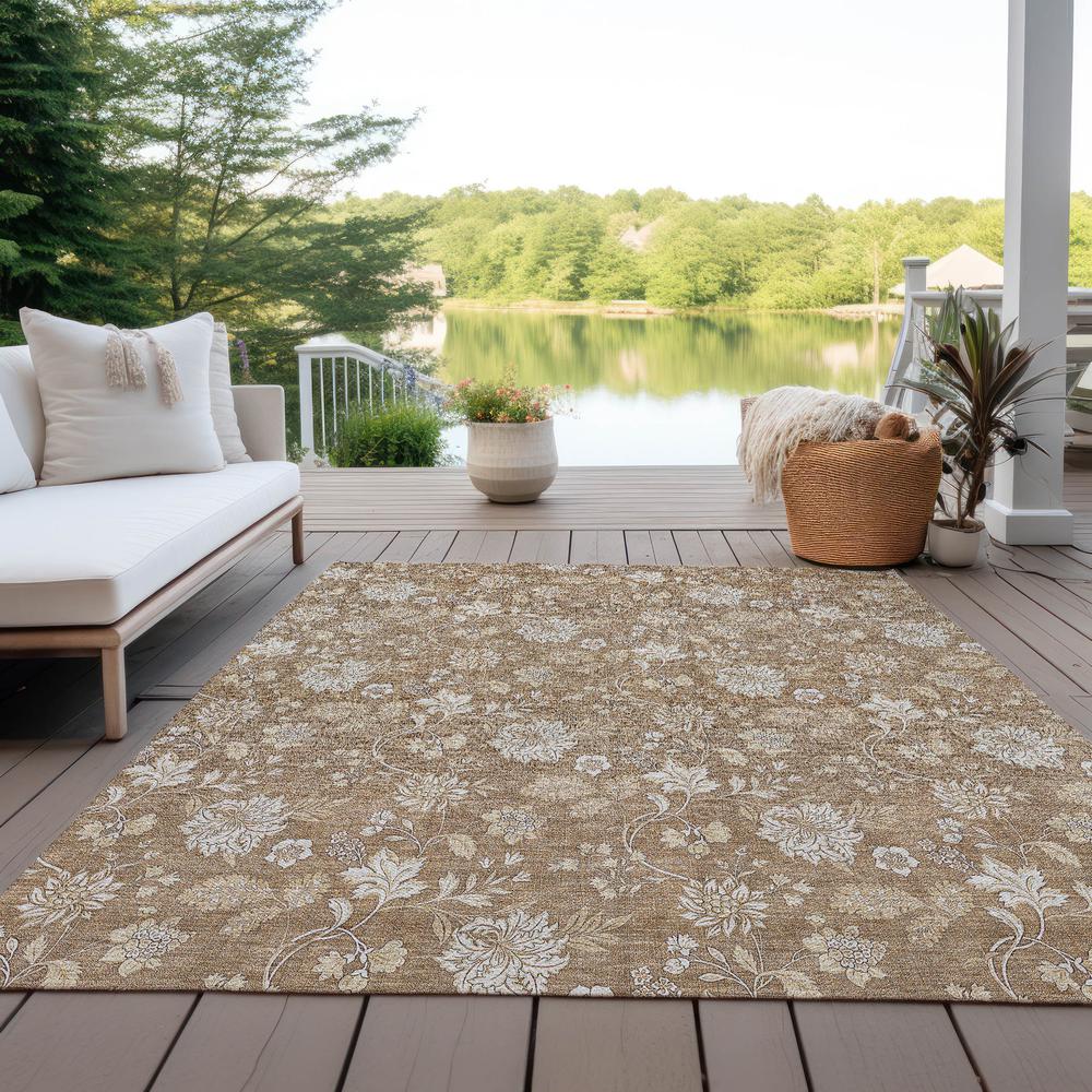 Chantille ACN681 Orange 5' x 7'6" Rug. Picture 9