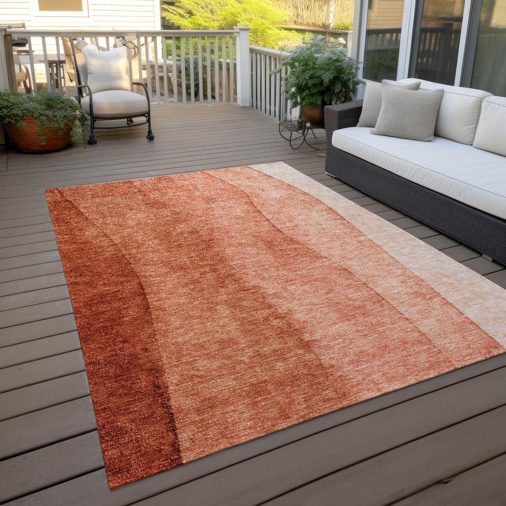 Chantille ACN690 Orange 5' x 7'6" Rug. Picture 8