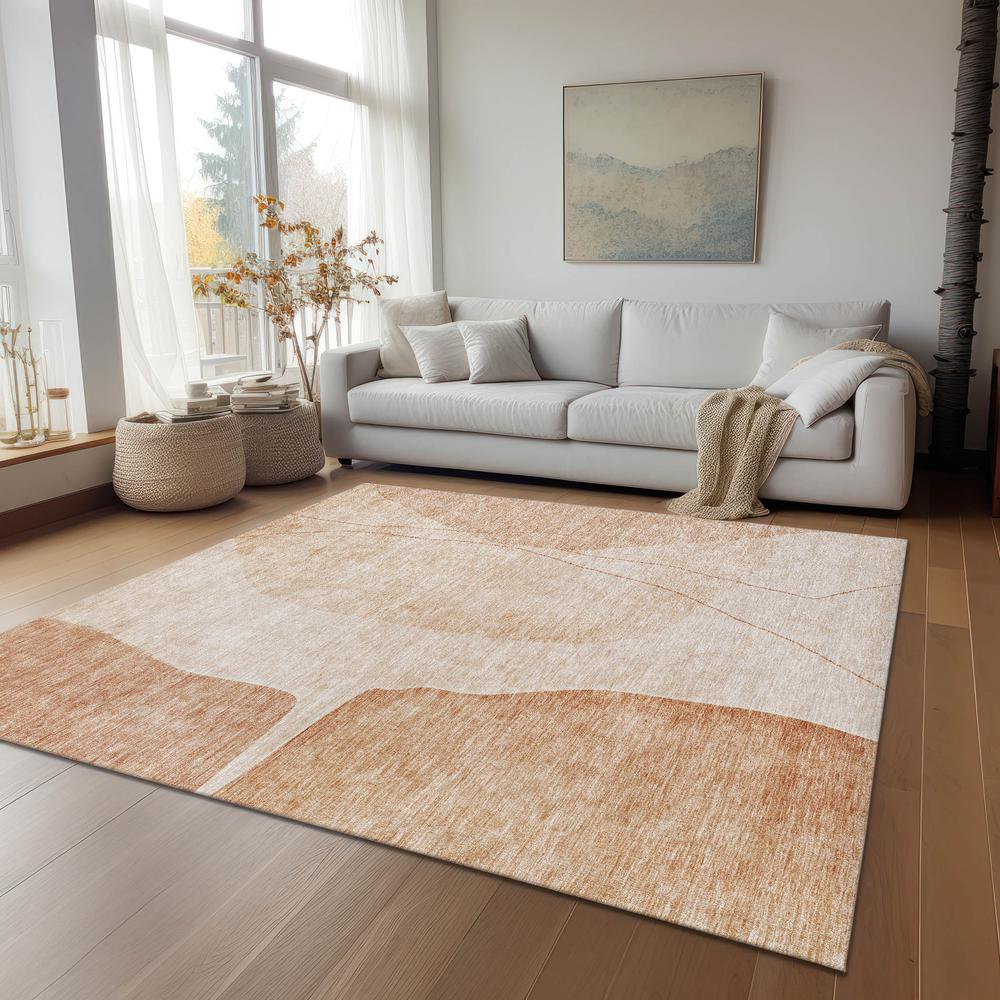 Chantille ACN696 Orange 5' x 7'6" Rug. Picture 7