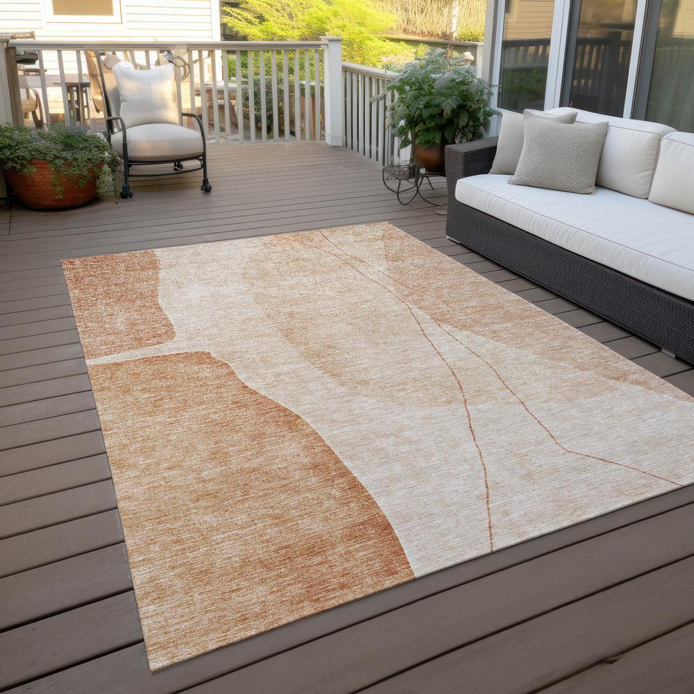 Chantille ACN696 Orange 5' x 7'6" Rug. Picture 8