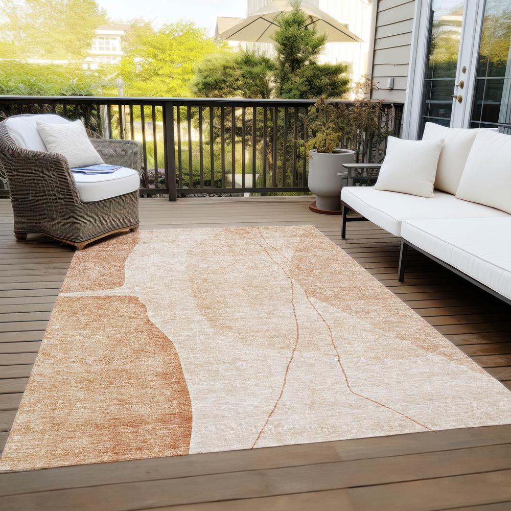 Chantille ACN696 Orange 5' x 7'6" Rug. Picture 9