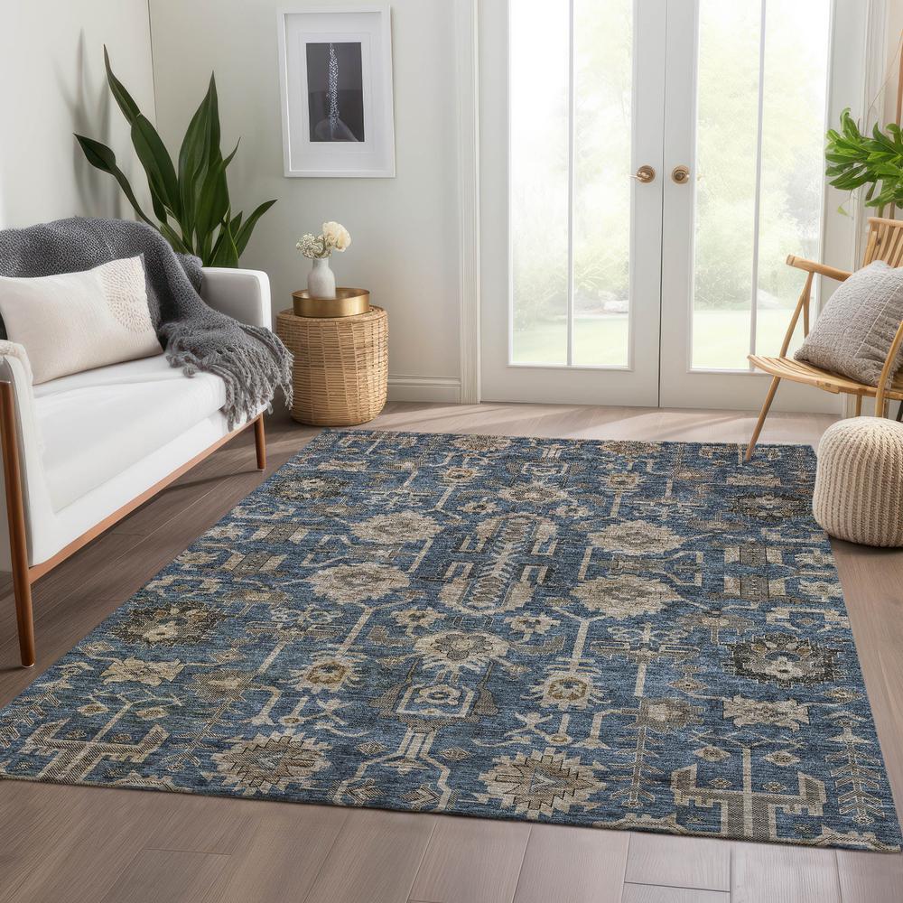 Chantille ACN697 Blue 5' x 7'6" Rug. Picture 6