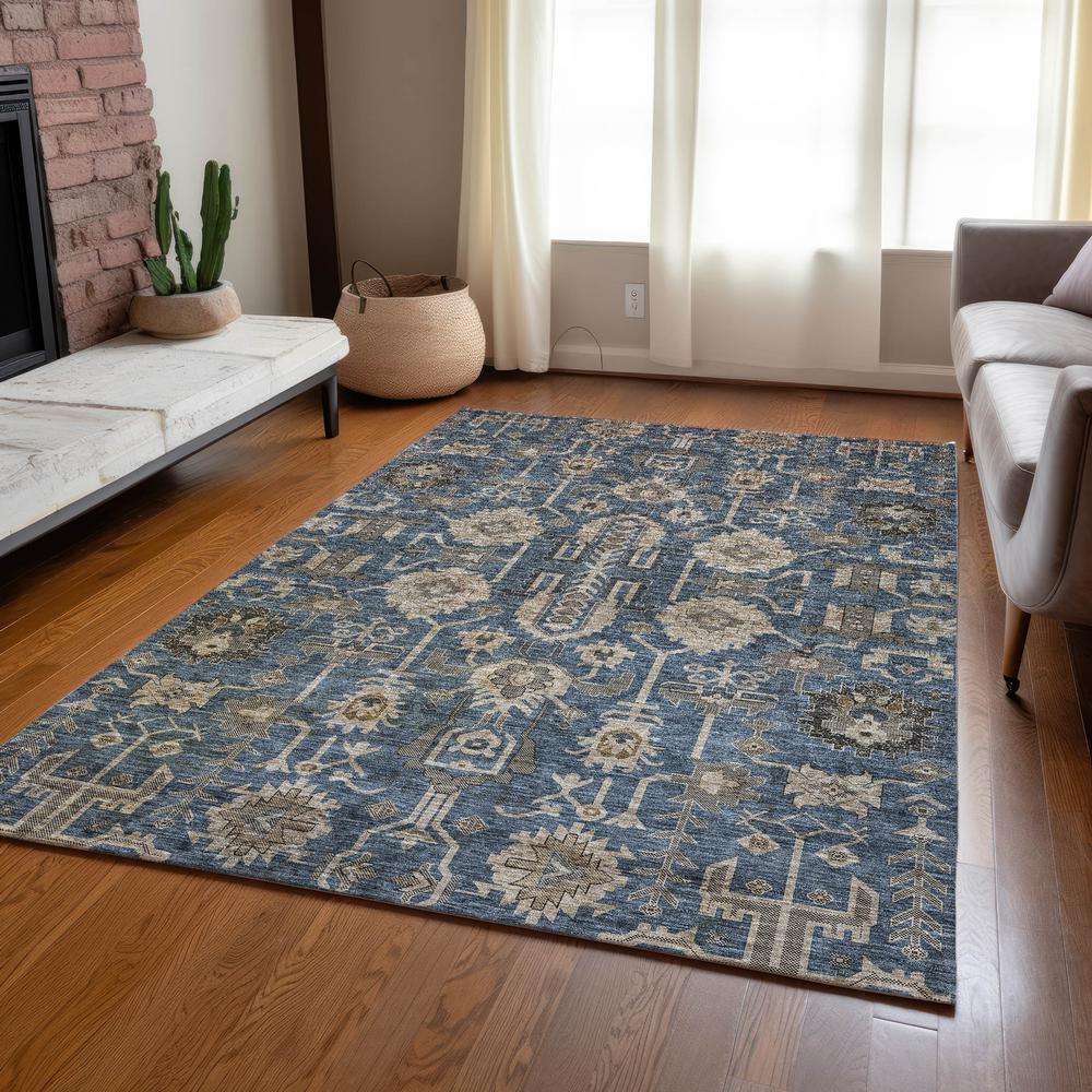 Chantille ACN697 Blue 5' x 7'6" Rug. Picture 7
