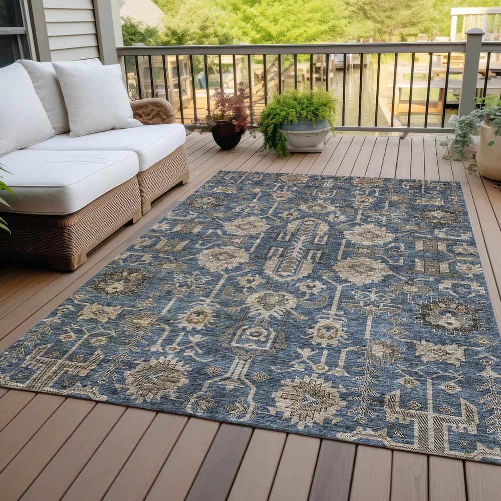 Chantille ACN697 Blue 5' x 7'6" Rug. Picture 8