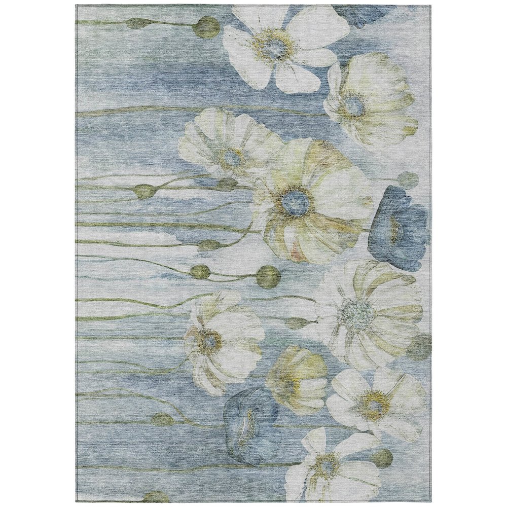 Chantille ACN712 Blue 5' x 7'6" Rug. Picture 1