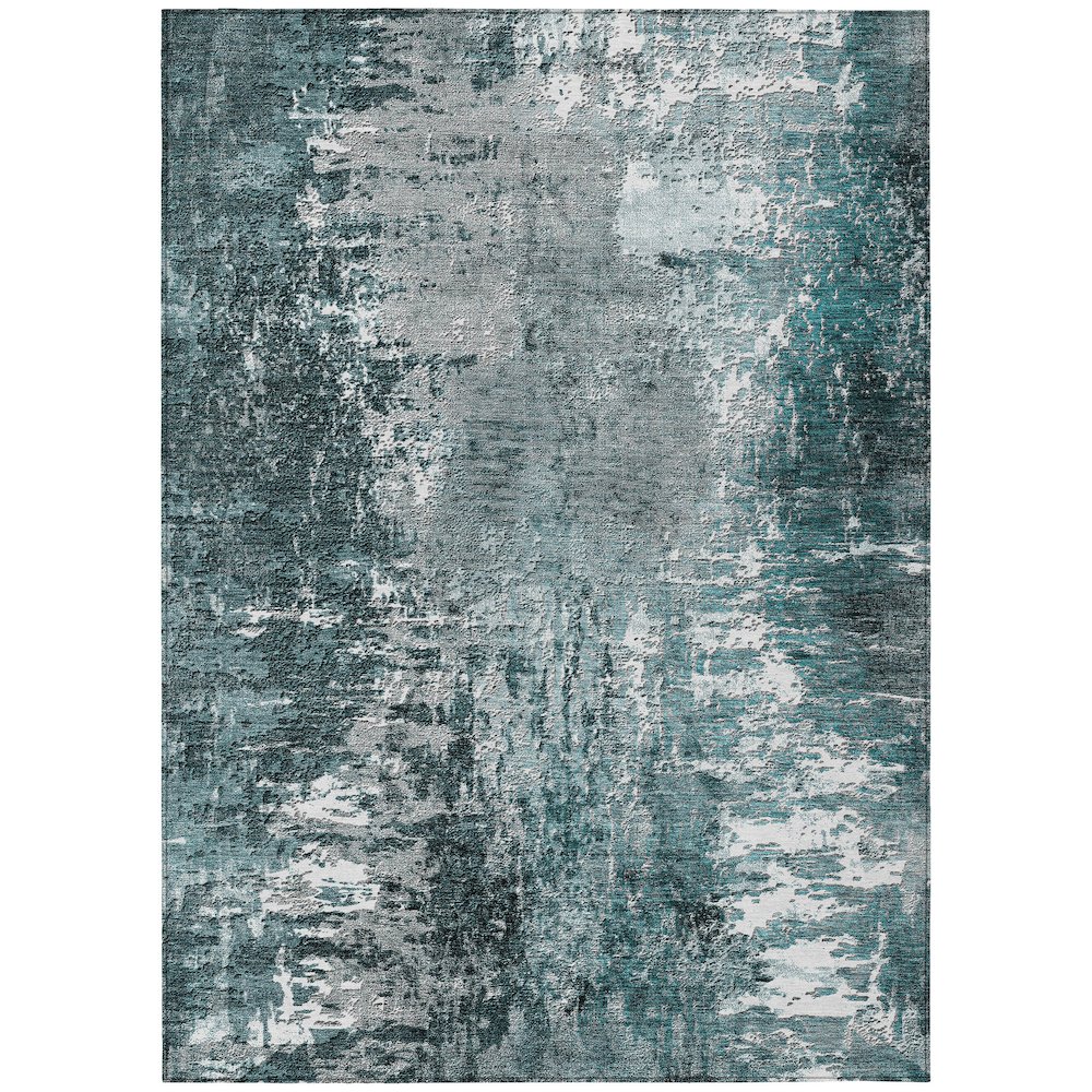 Chantille ACN718 Teal 5' x 7'6" Rug. Picture 1