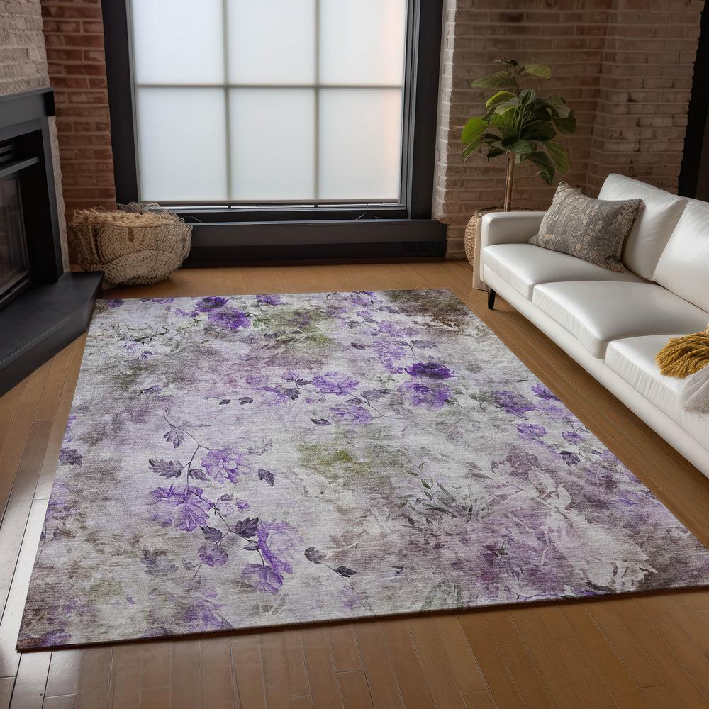 Chantille ACN724 Purple 5' x 7'6" Rug. Picture 7