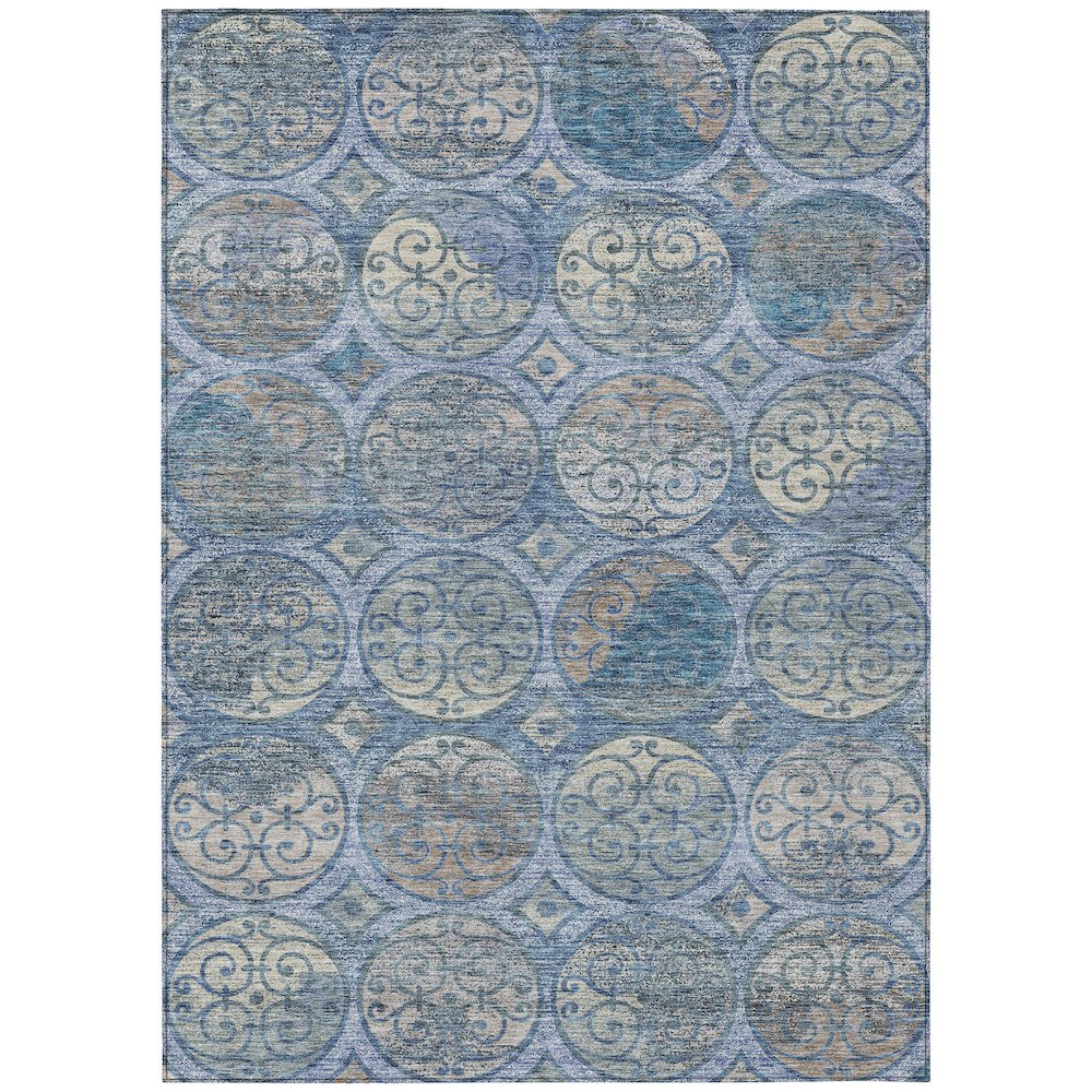 Chantille ACN738 Blue 5' x 7'6" Rug. Picture 1