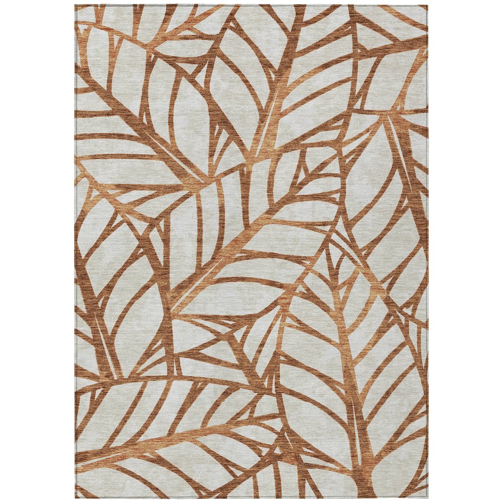 Chantille ACN741 Orange 5' x 7'6" Rug. Picture 1
