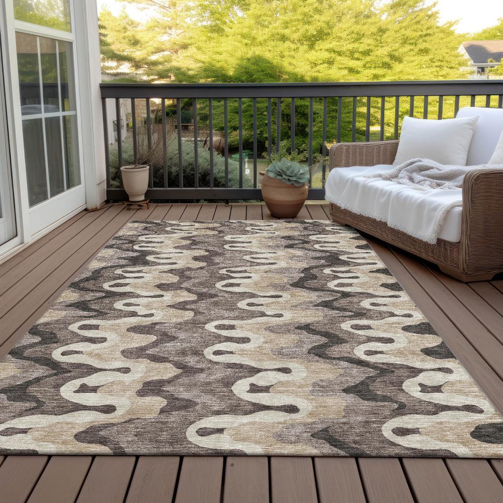 Chantille ACN750 Brown 5' x 7'6" Rug. Picture 7