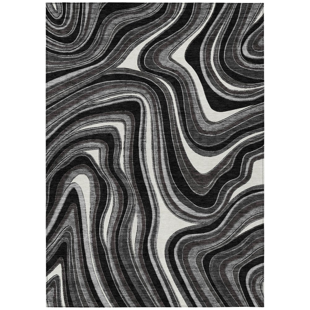 Chantille ACN756 Black 5' x 7'6" Rug. Picture 1