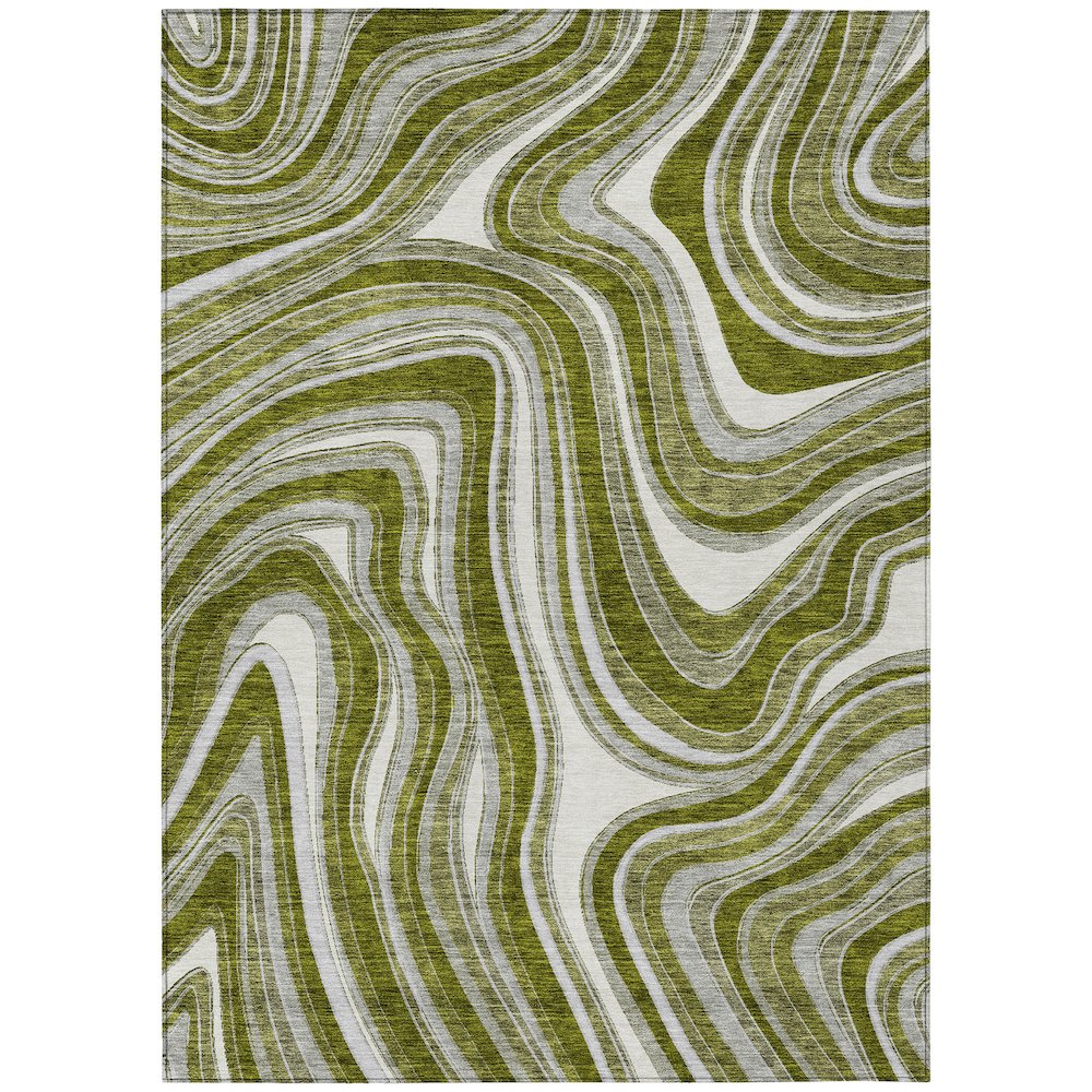 Chantille ACN756 Green 5' x 7'6" Rug. Picture 1