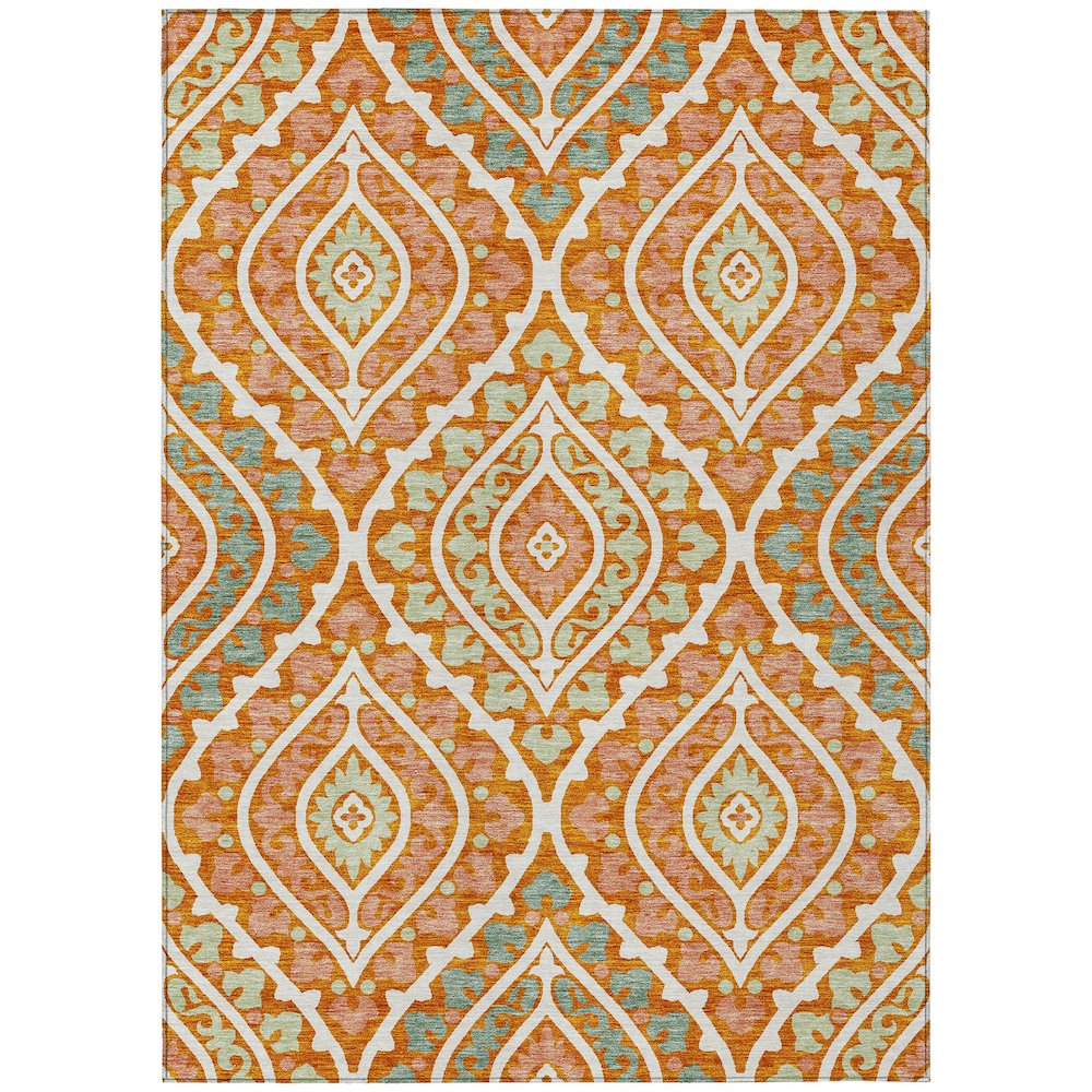 Chantille ACN761 Orange 5' x 7'6" Rug. Picture 1