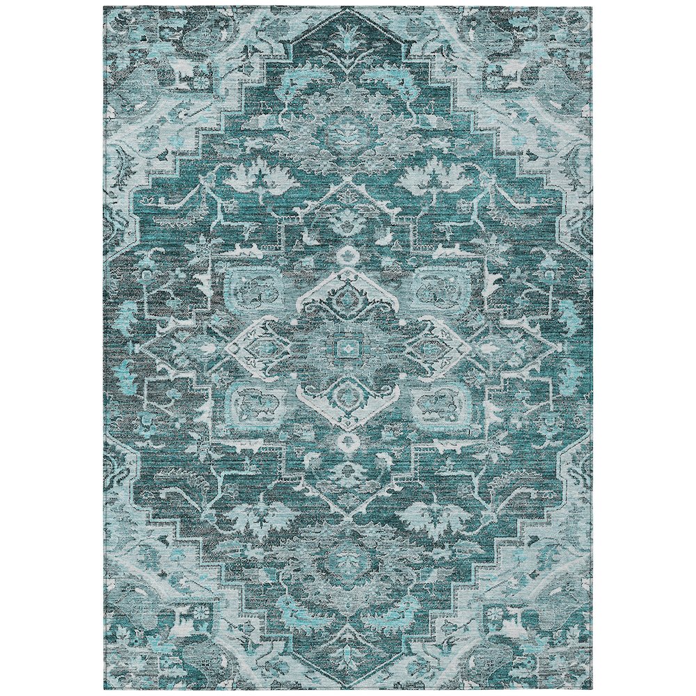 Chantille ACN774 Teal 5' x 7'6" Rug. Picture 1