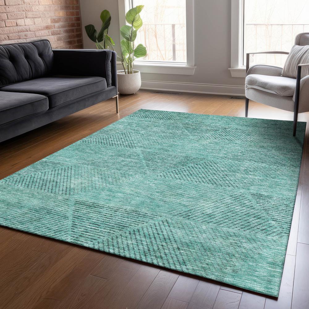 Chantille ACN777 Teal 5' x 7'6" Rug. Picture 5