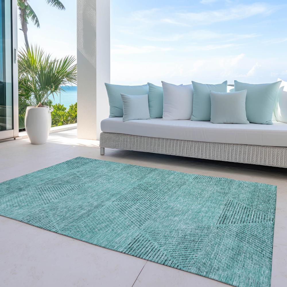 Chantille ACN777 Teal 5' x 7'6" Rug. Picture 7