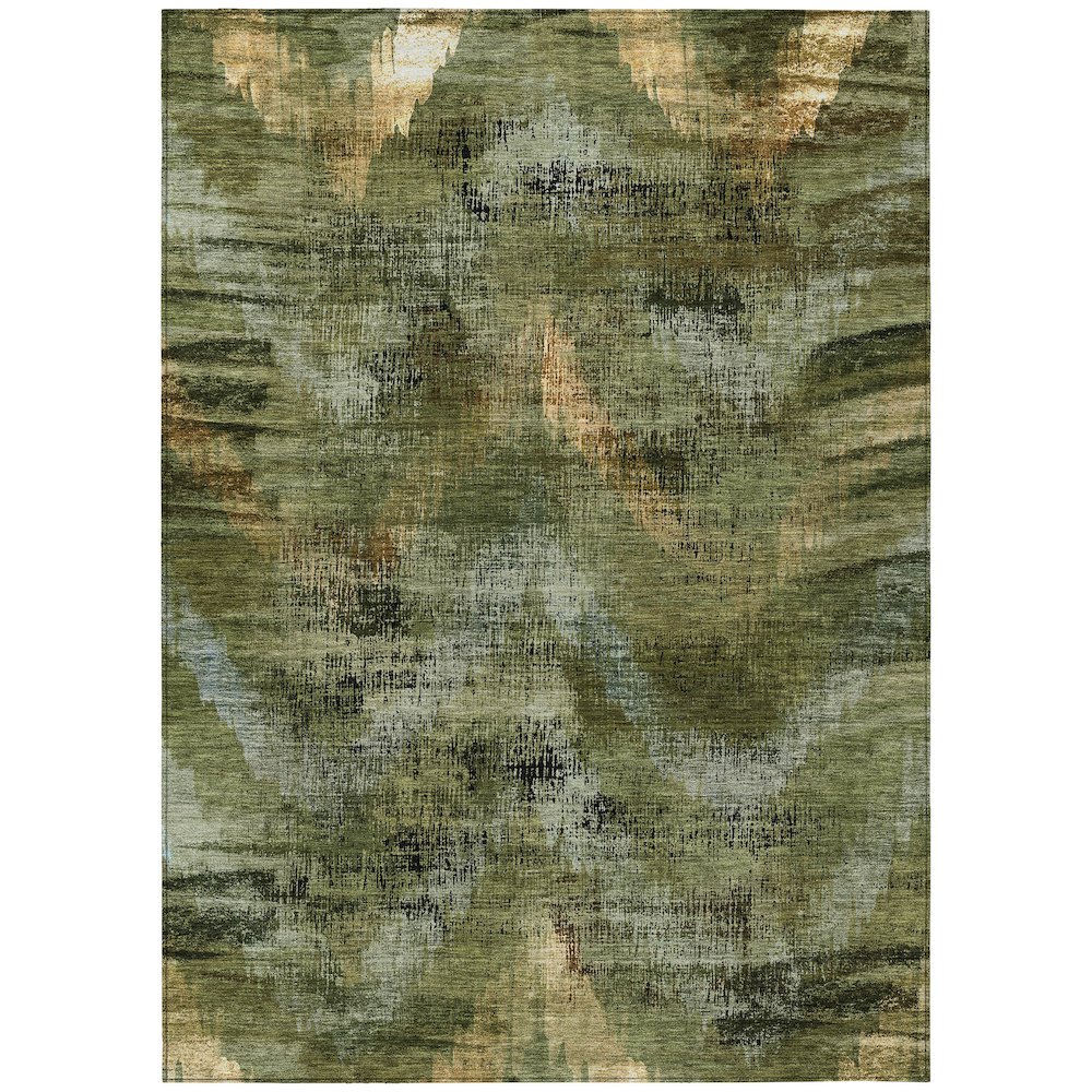 Chantille ACN792 Green 5' x 7'6" Rug. Picture 1