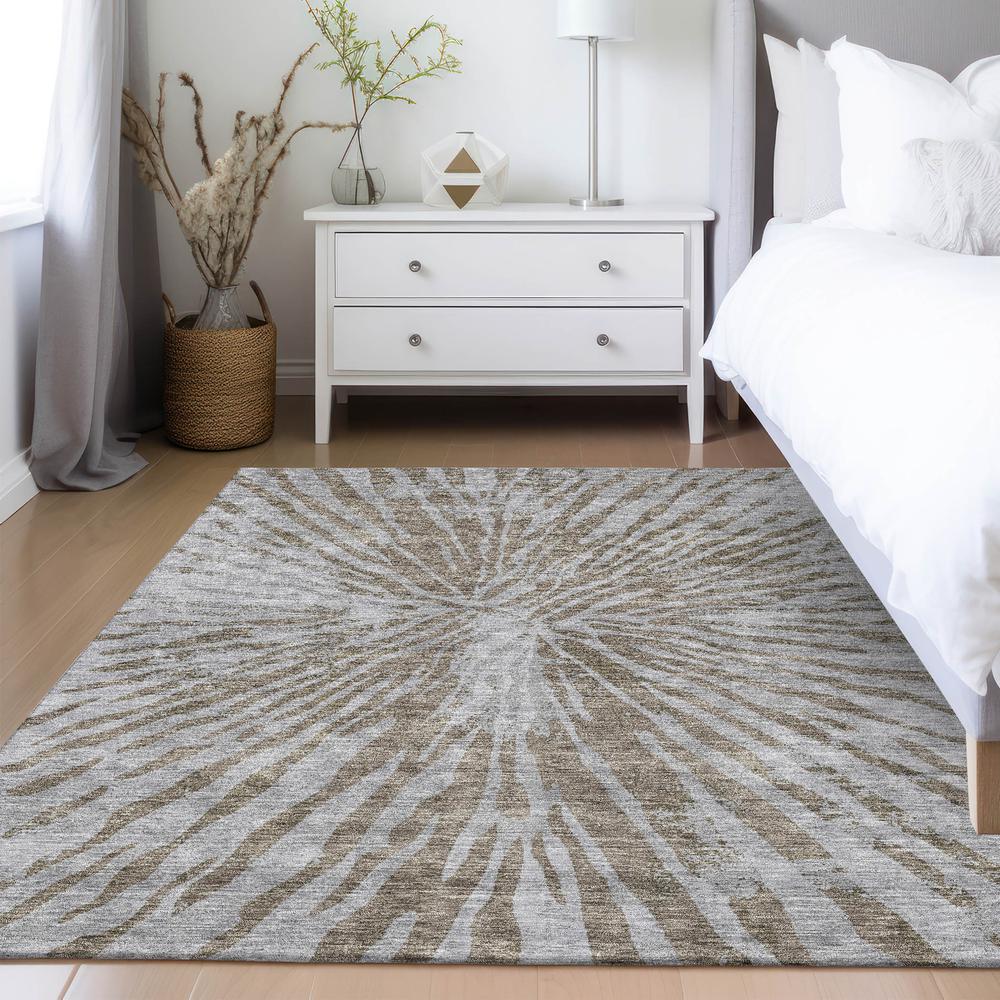 Chantille ACN818 Brown 5' x 7'6" Rug. Picture 5