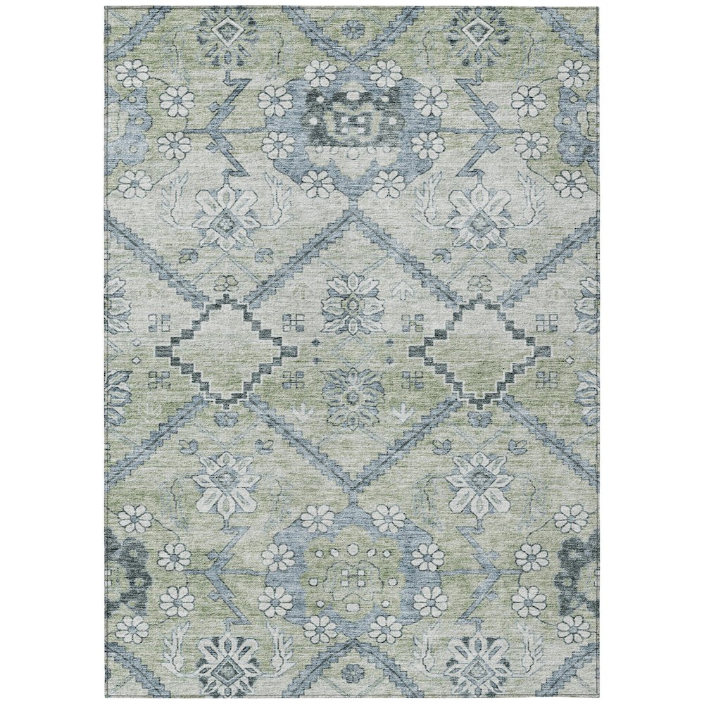 Chantille ACN841 Green 5' x 7'6" Rug. Picture 1