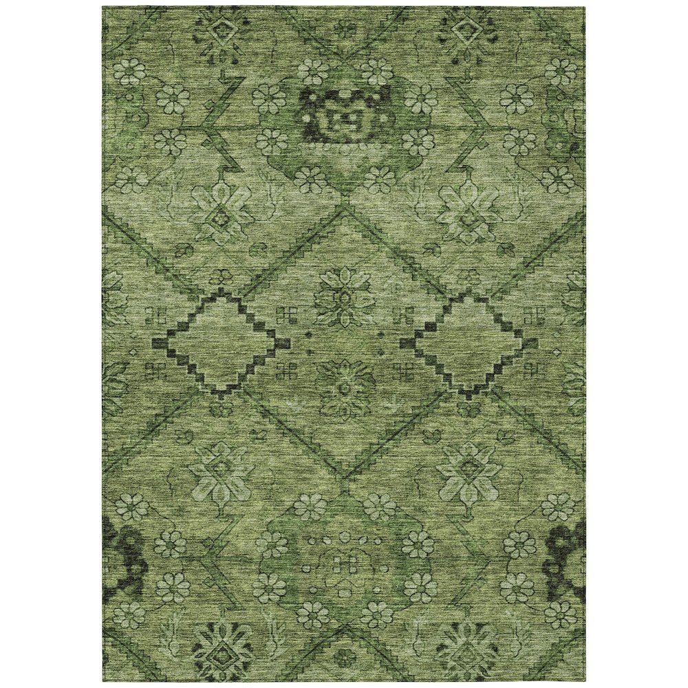 Chantille ACN842 Green 5' x 7'6" Rug. Picture 1